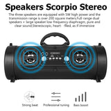 Portable Wireless Bluetooth Speakers Stereo Bass USB/TF/ Radio Outdoor Subwoofer
