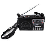 AM/FM/SW 3Band World Radio SD/USB MP3 Player Led Torch Rechargeable