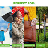 Umbrellas Polka Dot Design & Cover Case Compact Sturdy 93cm Home Master®