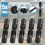 5 Pairs For Solar Panel Connectors IP67 30A Line Plug Socket Male & Female