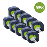 Compatible Dymo LetraTag Refills 91331 Plastic Label Tape LT-100H 12mm x 4m