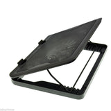 5 Fans LED USB Adjustable Height Stand Pad Cooler For Laptop Notebook 7"-17"