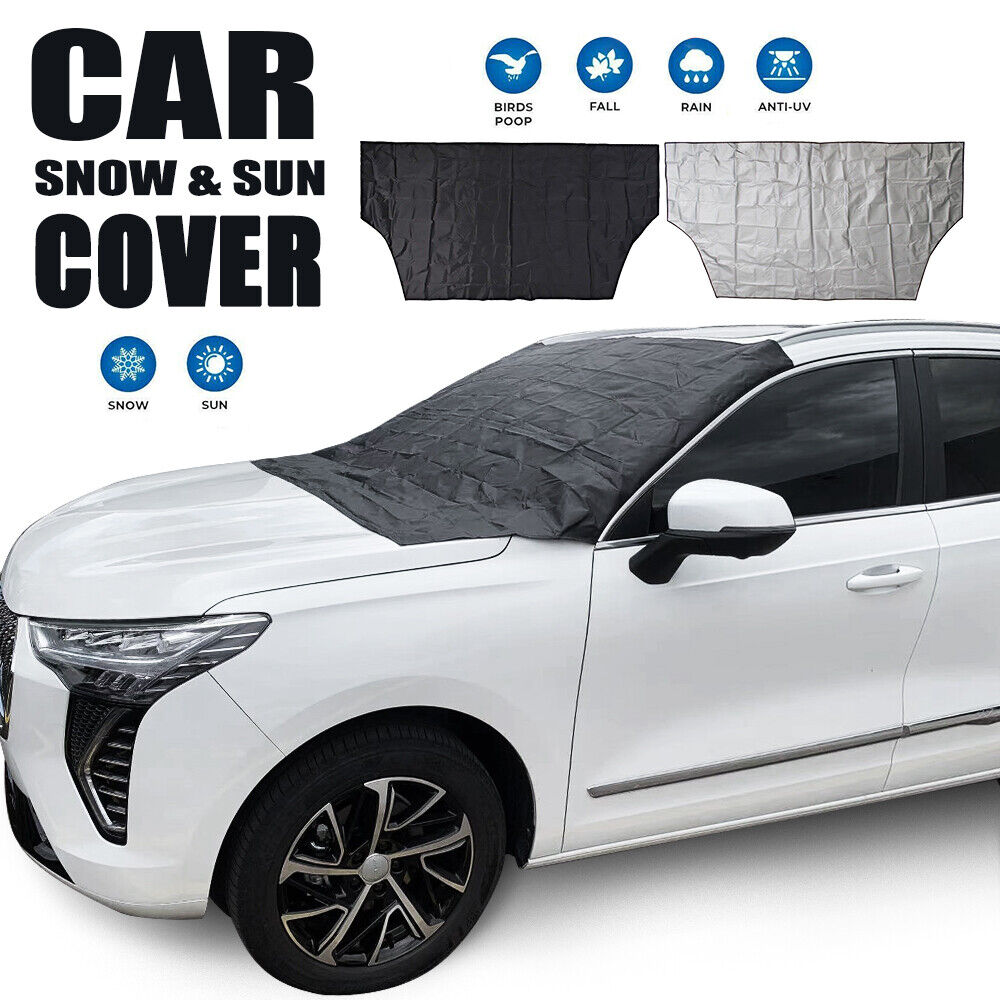 Car Snow Ice Frost Guard Cover Windshield Sun Shade Front