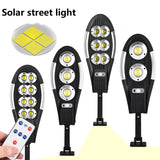 Garden Solar Street LED Light Motion Sensor Remote Outdoor Yard Flood Down Lamp