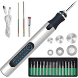 Set Electric Engraving Pen Cordless Carving Pen Rechargeable Micro Engraver Tool