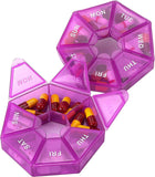 Weekly 7 Day Pill Box Medicine Storage Tablet Container Case Organizer Dispenser