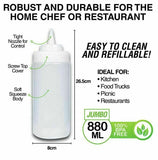 Plastic Squeeze Bottle Condiment Dispenser Sauce Ketchup Oil Bottle