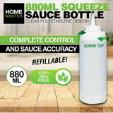 Plastic Squeeze Bottle Condiment Dispenser Sauce Ketchup Oil Bottle