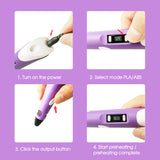 LCD Screen 3 Free Filaments Doodle Drawing Kid Gift 3D Printing Pen Set Printer