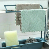 Telescopic Sink Rack Holder Expandable Storage Drain Basket Home Kitchen Kit