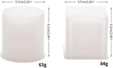 2PCS Silicone Mold Resin Craft Round & Square