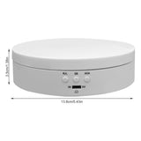 360° Rotating Electric Turntable Display Stand Jewelry Photography Show Holder