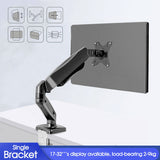 Monitor Stand Arm Desk Mount Single 13-27''LED TV Screen Holder Bracket