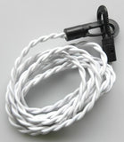 3x Travel Clothesline Clothes Line Pegless Washing Camping White/Black