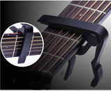 Acoustic Electric Guitar Bass Quick Change Grain Clamp Key Capo Spring Trigger