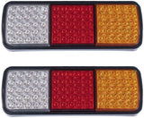 2X 75 LED Tail Lights Stop Indicator 12V Trailer Truck Boat Lamp