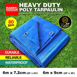 Waterprood Tarpaulin Tarp Canvas Camp Poly Cover Sheet Truck UV PE
