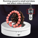 360° Rotating Electric Turntable Display Stand Jewelry Photography Show Holder