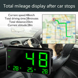 Universal HUD Head UP GPS Speedometer Digital Display Car Speed Warning Plug NEW