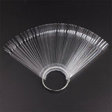 200X False Fake Nail Polish Color Display Wheel Chart Ring Tips Swatch Sticks