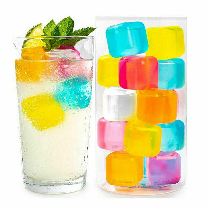 Reusable Ice Cube Freezable Water Bottle Cooling Rods Refreezable BPA