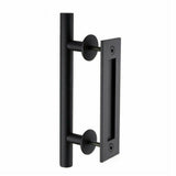 12" Barn Door Handle Sliding Flush Pull Wood Door Gate Hardware Stainless Steel