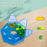 Weekly 7 Day Pill Box Medicine Storage Tablet Container Case Organizer Dispenser