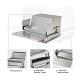 20LBS Auto Automatic Chicken Feeder Galvanized Poultry Chook Treadle Self Coop
