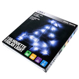 Christmas Xmas White LED Solar Light 35x44cm Silhouette Tree Stake Lights