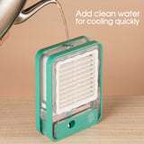 Portable Personal Air Conditioner Fan Mini Air Cooler Desk Fan USB Rechargeable