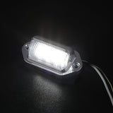 2PCS 6 LED 12/24V License Number Plate Light Lamps for Truck SUV Trailer Lorry