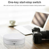 360° Rotating Electric Turntable Display Stand Jewelry Photography Show Holder