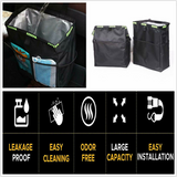 Back Seat Organizer Waterproof Car Trash Waste Basket Storage Garbage Bag