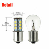 4x 1156 BA15S 18 LED CAR WHITE GLOBE BRAKE REVERSE TURN STOP TAIL LIGHT BULB 12V
