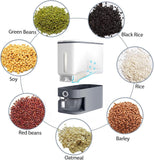 12Kg Auto Grain Case Cereal Dispenser Storage Box Kitchen Food Rice Container GREY/BLUE