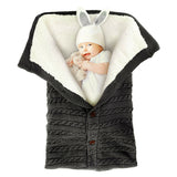 Newborn Baby Winter Wrap Blanket Knit Warm Sleep Bag Stroller Sleeping Sack