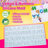 172x Alphabet Number Pendant Necklace Jewelry Silicone Resin Mould Casting Craft