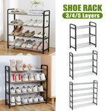 3/4/5 Tiers Layers Shoe Storage Shoe Rack Storage Organizer Shelf Stand Shelves