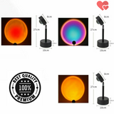 Romantic Sunset Projection Lamp LED Floor Rainbow Night Light Home Living Decor