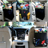 Back Seat Organizer Waterproof Car Trash Waste Basket Storage Garbage Bag