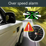Universal HUD Head UP GPS Speedometer Digital Display Car Speed Warning Plug NEW