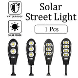 Garden Solar Street LED Light Motion Sensor Remote Outdoor Yard Flood Down Lamp