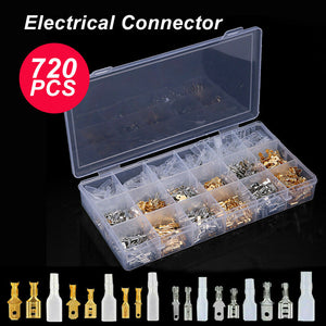 720x crimp connectors assortment spade male female terminal electrical wire kit
