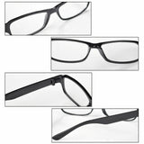 Frame Magnifying Mens Ladies Nerd Spectacle Reading Glasses 6 Pairs Wayfarer