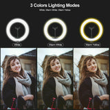 10''/12"LED Ring Light Dimmable Lighting Kit & Selfie Tripod Makeup Youtube Live