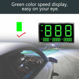 Universal HUD Head UP GPS Speedometer Digital Display Car Speed Warning Plug NEW