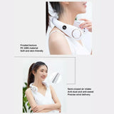 Rechargeable USB Neck Fan Neckband Leafless Cooling Cooler Dual Effect Portable