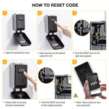 Wall Mounted Key Safe Box 4Digit Safe Outdoor Key Storag Organizer Password AU