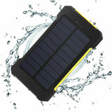 10000mah Solar Power Bank Portable External Battery Dual USB Phone Charger