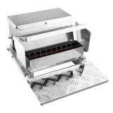 20LBS Auto Automatic Chicken Feeder Galvanized Poultry Chook Treadle Self Coop
